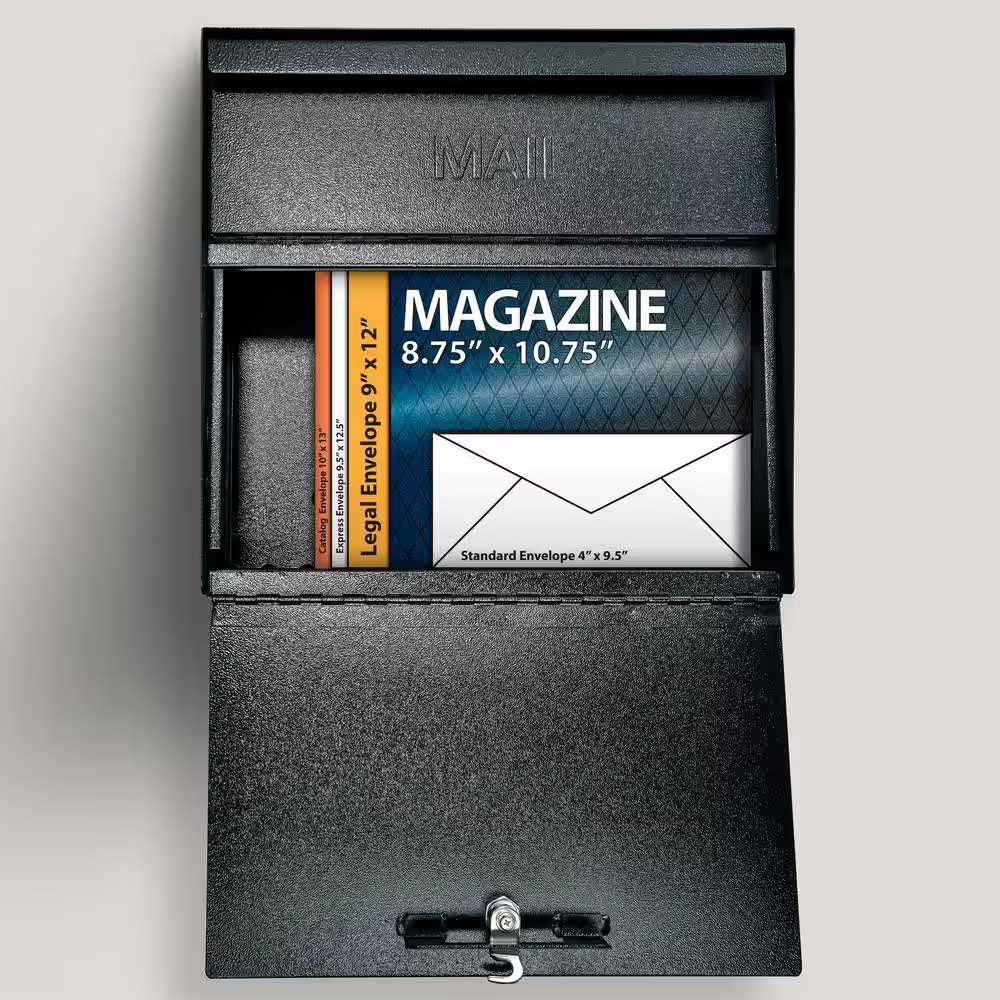 Metro Locking Wall-Mount Mailbox with High Security Reinforced Patented Locking