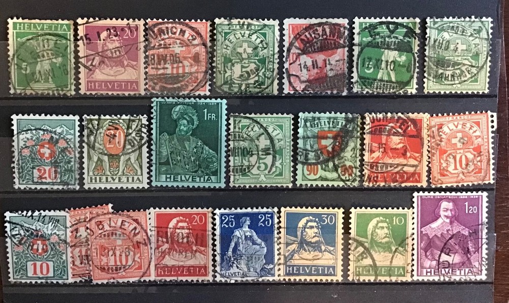 Swiss stamp old selection Gen 2