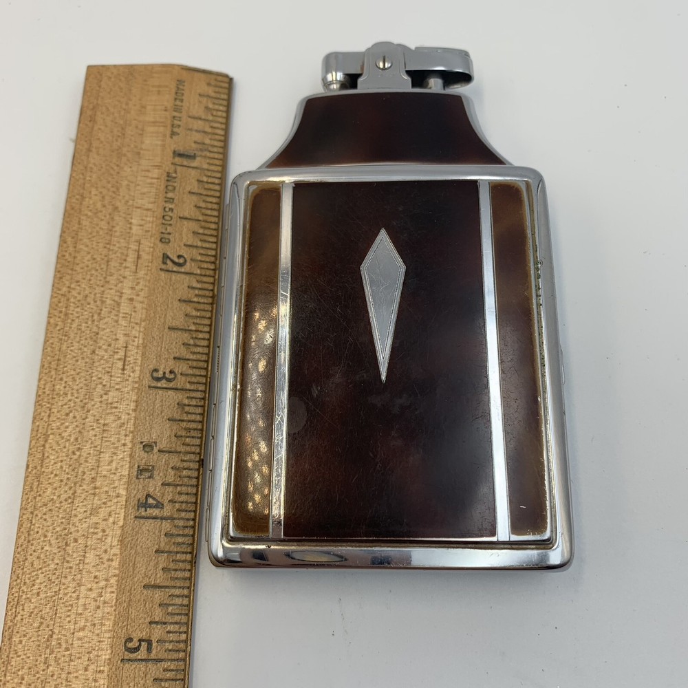 VINTAGE 1940's ART DECO RONSON MASTERCASE LIGHTER & CIGARETTE CASE