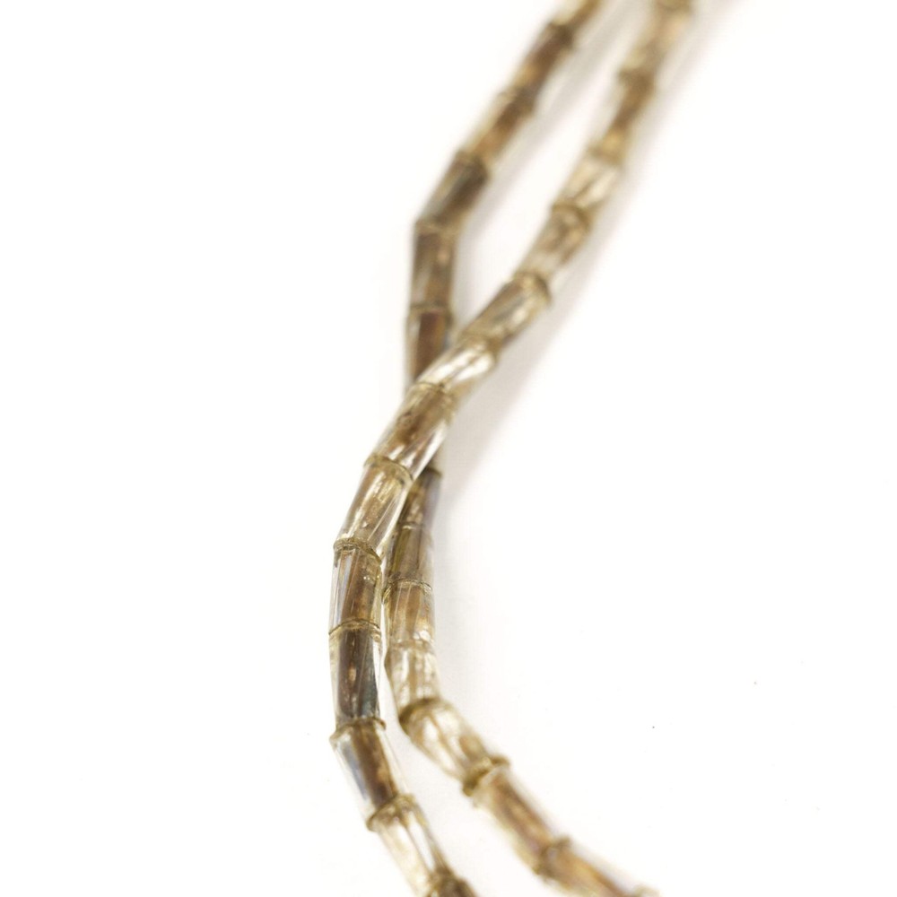 Clear Cylindrical Trade Beads