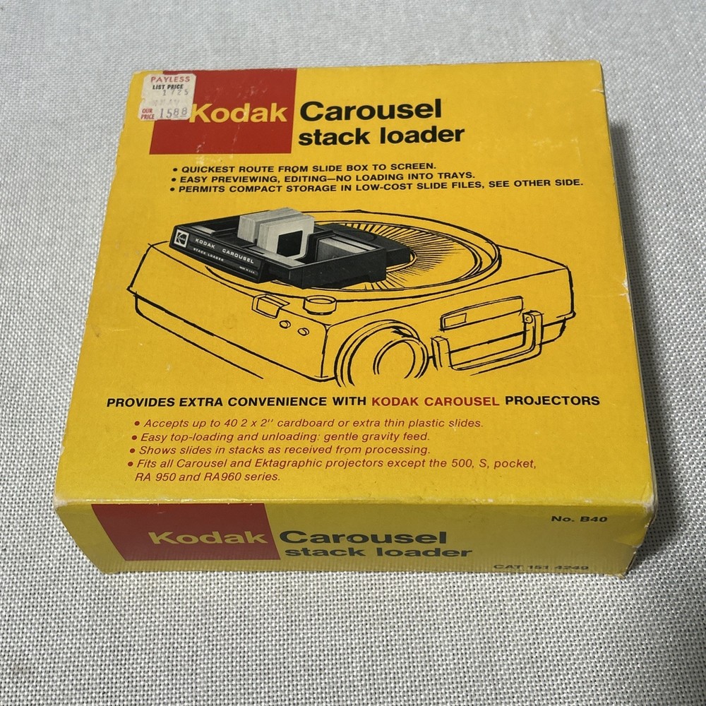 Kodak Carousel Stack Loader B40 with Box for Slide Projector Excellent