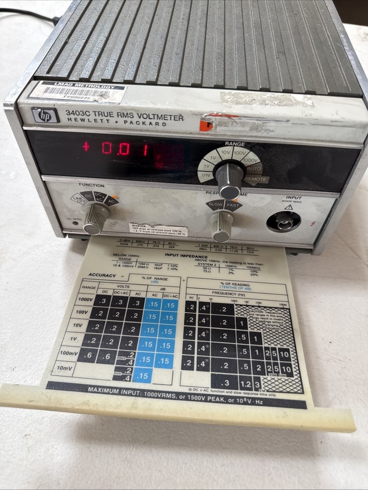 HP 3403C True RMS Voltmeter,ñ