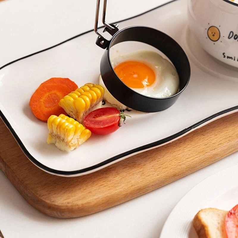 2 PCS Egg Fried Mold Stainless Shaper Pancakes Mold