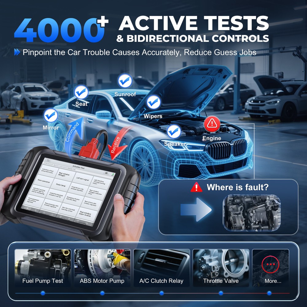 XTOOL D8S Bidirectional OBD2 Scanner Topology Map Diagnostic Tool Key Programmer