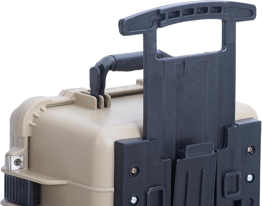 Protective Hard Case with Retractable Handle and Wheels - Waterproof Design