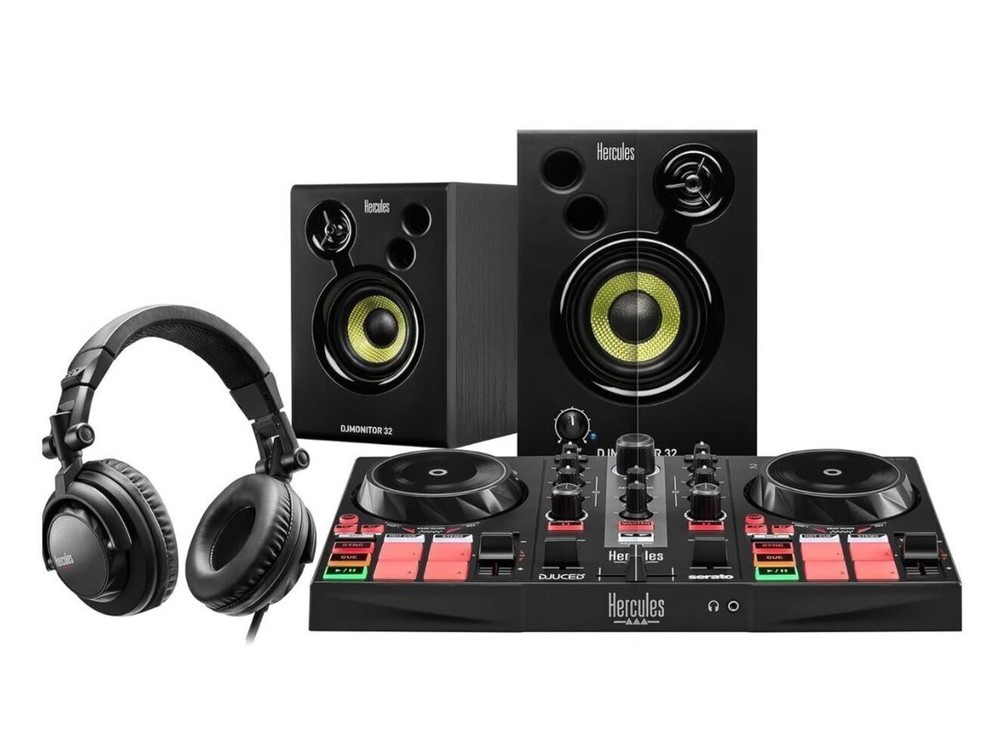 Hercules DJ Learning Kit MK2 All-in-One Kit, Software and Tutorials Included