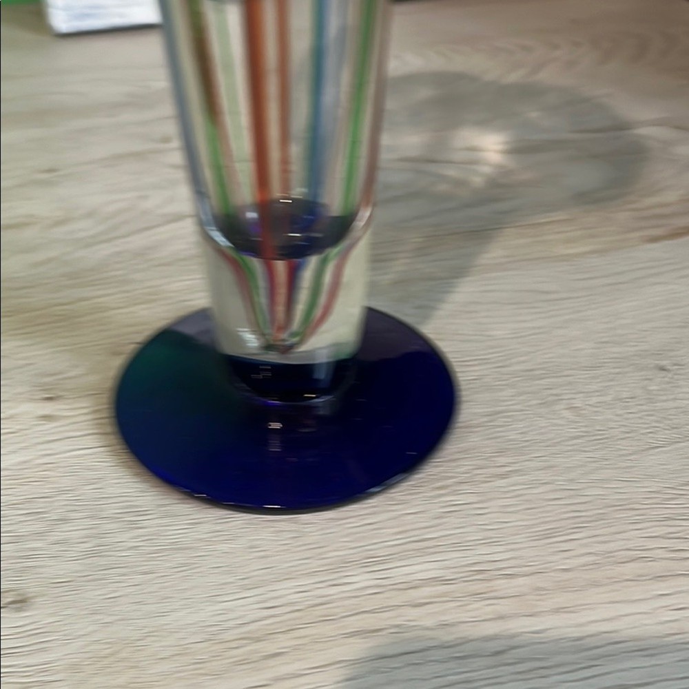 Handblown ruffled Vase