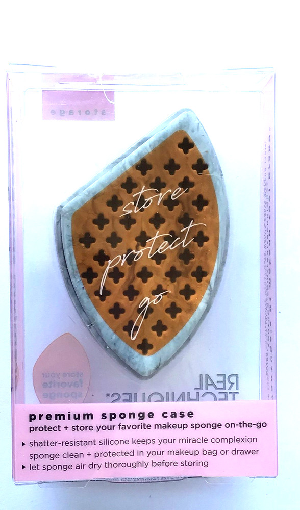 (1) Real Techniques Premium Travel Storage Sponge Case By Sam & Nic #01892