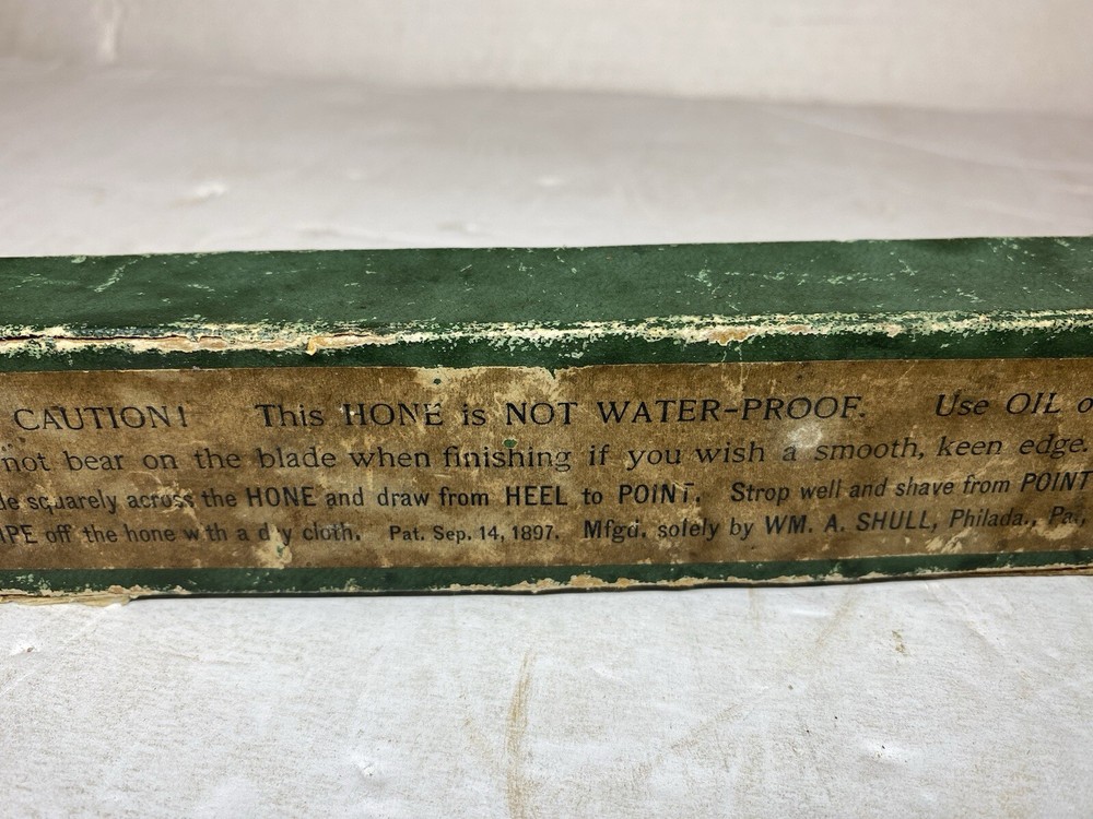 Antique Shull Combination Razor Strop With Box