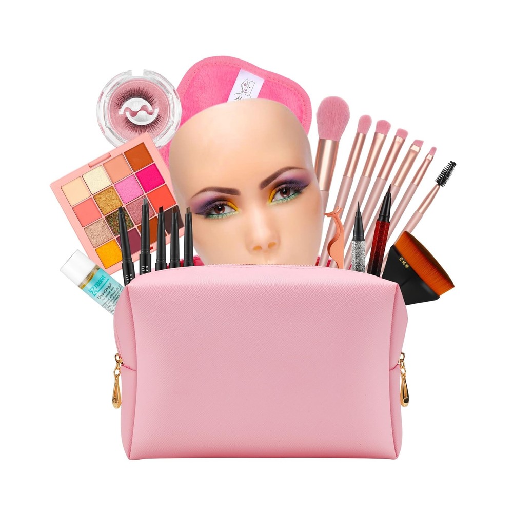 Makeup Mannequin Practice Face Board, Reusable Silicone Makeup Practice Face/...