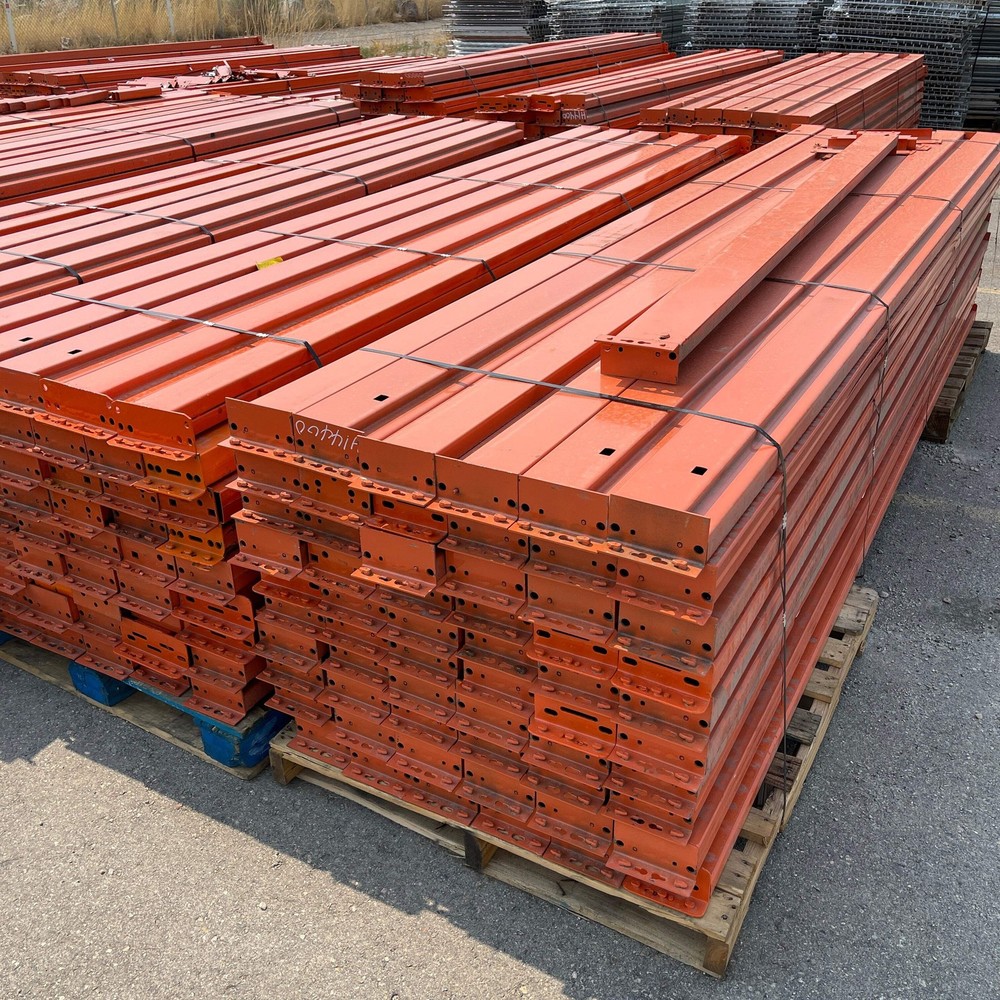 INTERACK Pallet Rack Cross Beam Teardrop Style (Round & Angular) 8.5 ft x 4” Ora