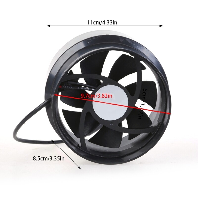 12V Inline Blower Ventilation Fan Efficient Air Circulation for Marine Use