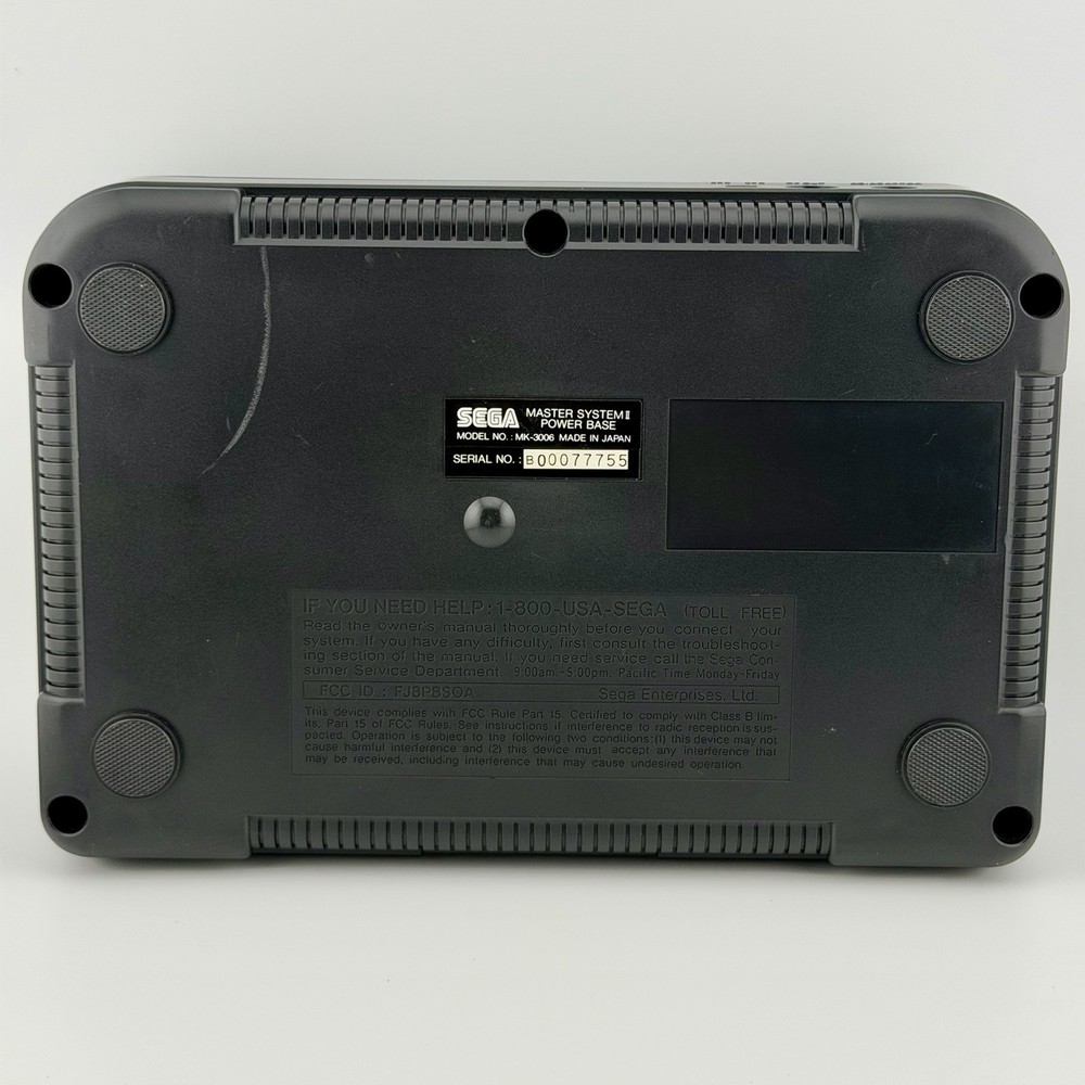 Sega Master System II 2 Launch Edition Gray Console NTSC W/ Controller & Cables