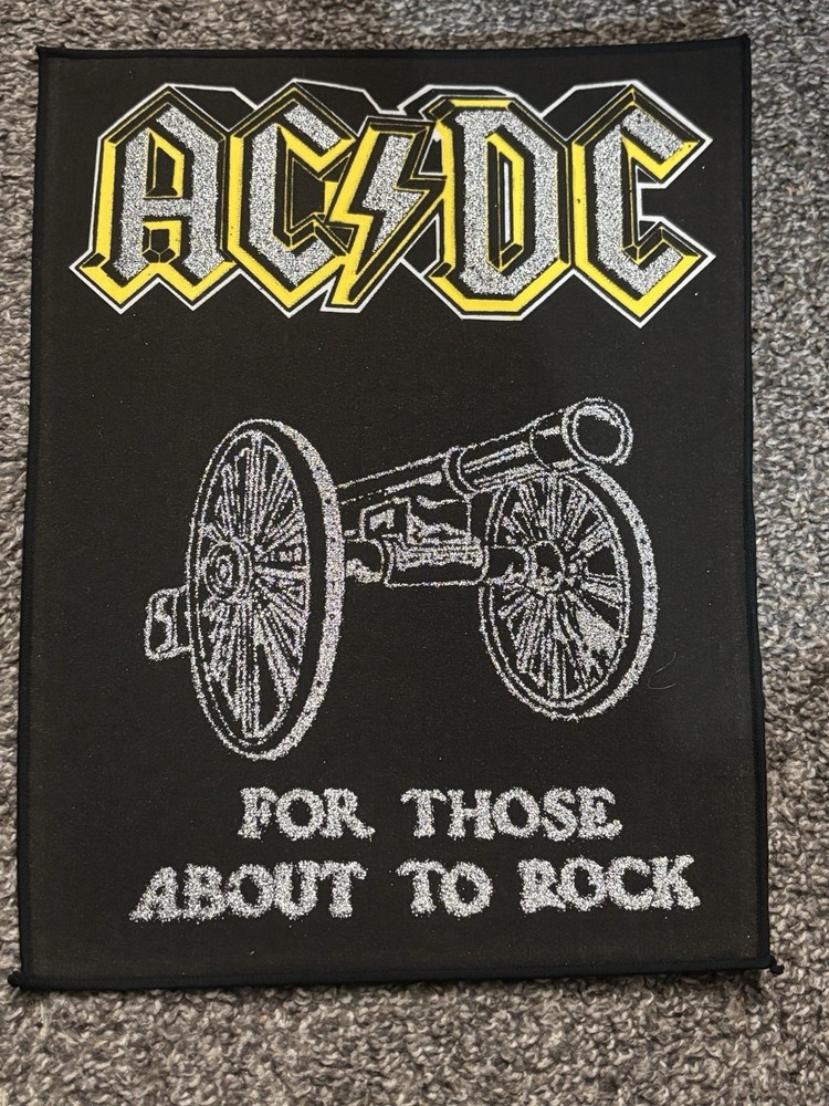 LARGE IMPORT AC/DC BACK FOR THOSE ABOUT TO ROCK BACK PATCH