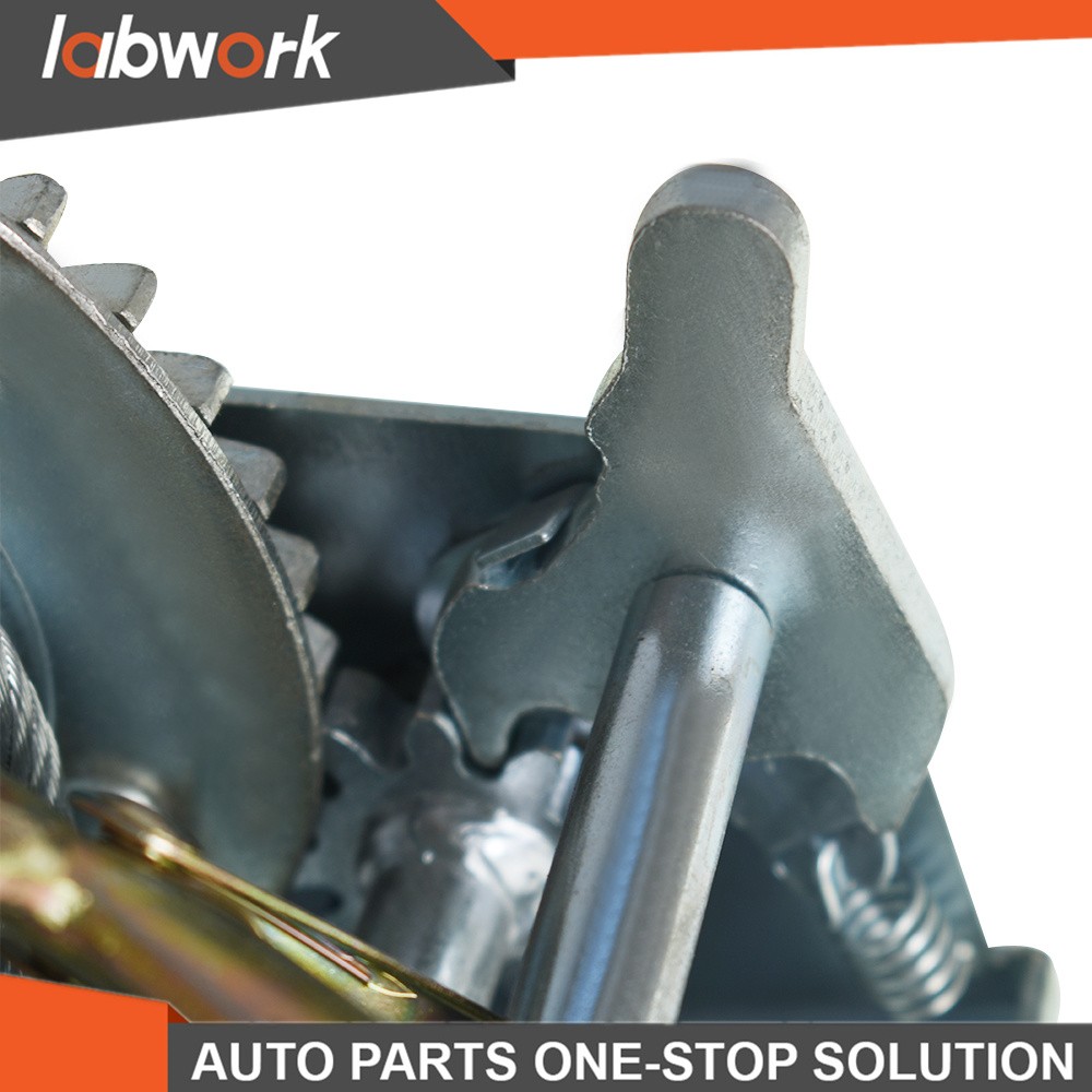 Labwork Hand Winch Boat Winch Adjustable Two-Way With 10m (32Ft) Cable 1500lb