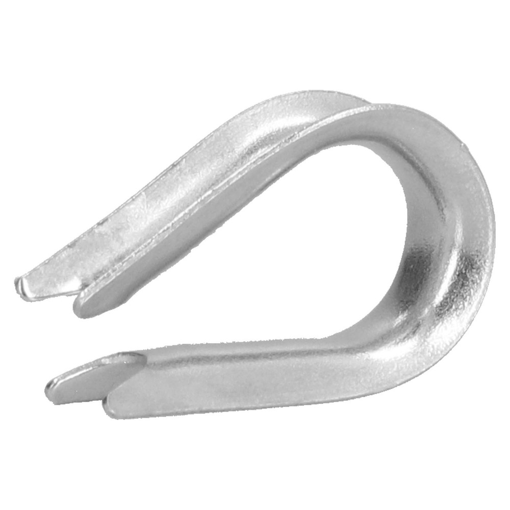 (M2 2mm)50Pcs Wire Rope Thimble Stainless Steel Cable Rigging Tools For Ship