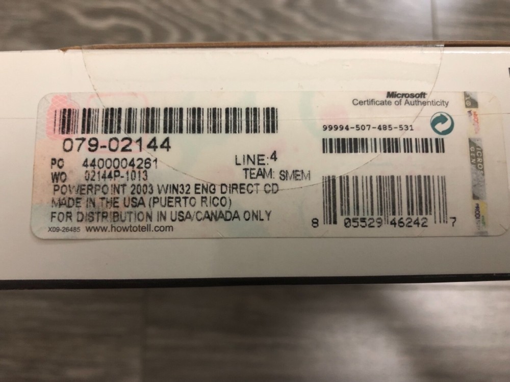 Microsoft PowerPoint 2003 Boxed Factory Sealed