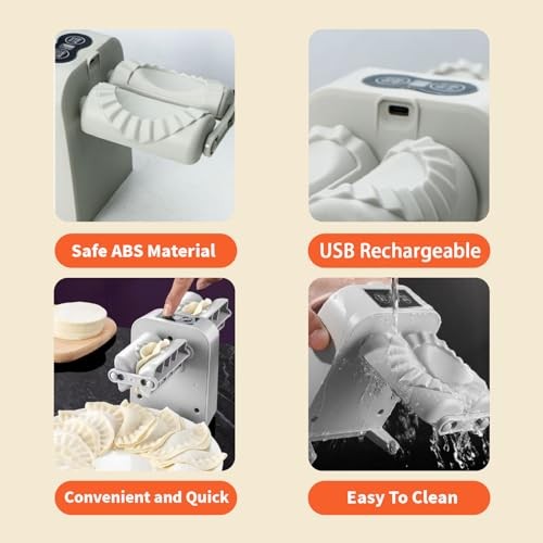 Electric Dumpling Maker Machine, Double Head Automatic Electric Dumpling