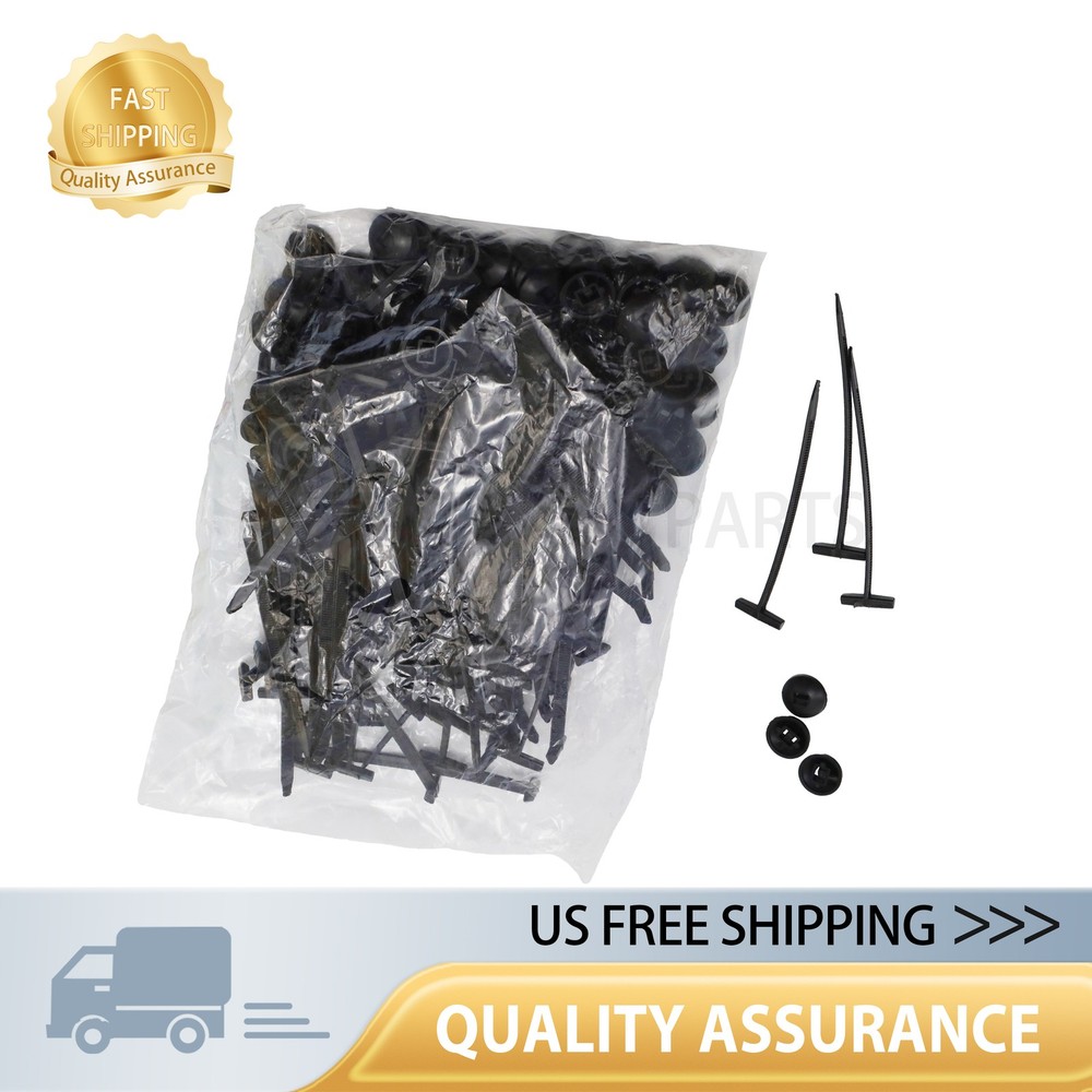 100PCS Heavy Duty Nylon Cable Ties Self-Locking Zip Ties Multi-Purpose US
