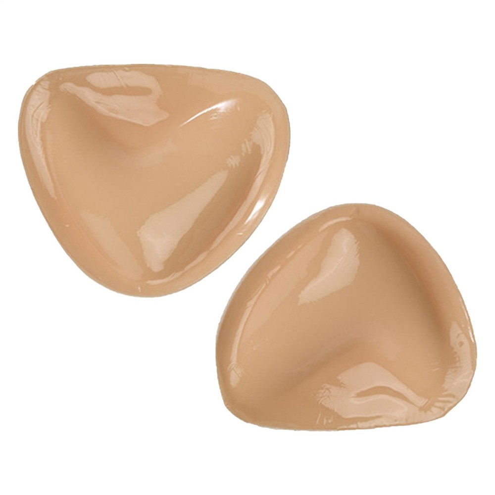 2pc Sticky Bra Inserts Double-Sided Self Adhesive Push Up Pad Triangular Stylish