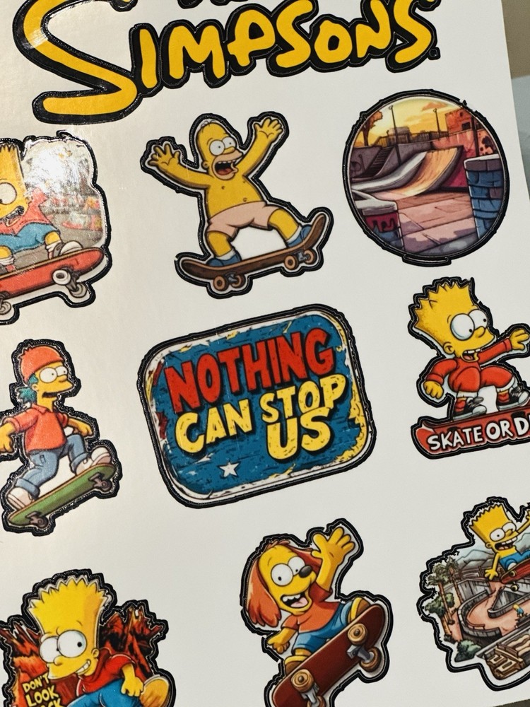 The Simpsons Sticker Sheet