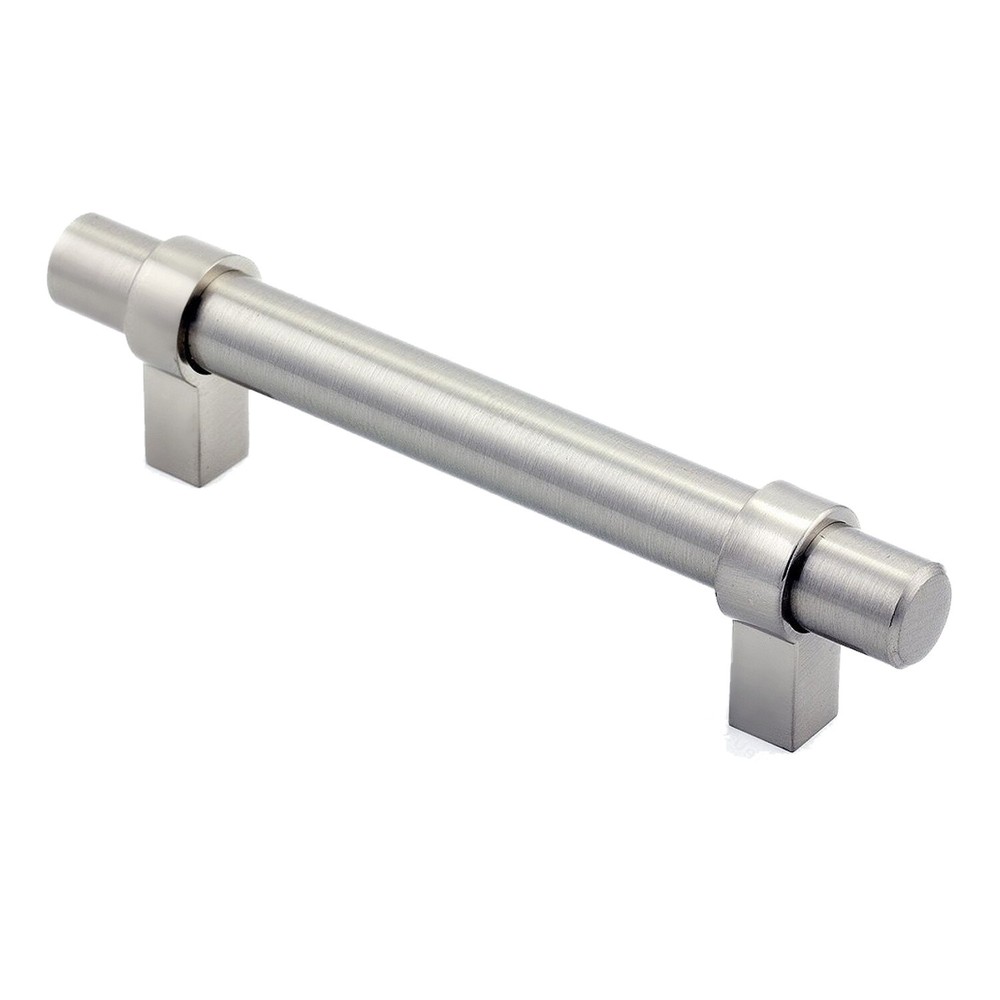 25 Pack Rok Loop Style 96 Mm Centers Brushed Nickel Cabinet Pull Handle 5-3/8"