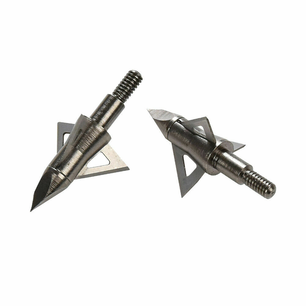 12X Archery Arrowhead 100/125 Gr 3Fixed Blade Bow Hunting Compound Broadhead Tip