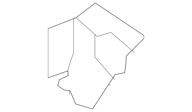 Genuine  Passenger Side Front Compartment Front Side Rail Reinforcement 23491824