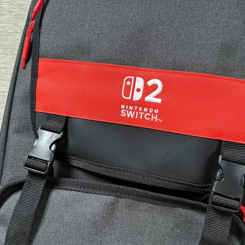Nintendo Switch 2 Experience Event Exclusive Black Red Backpack