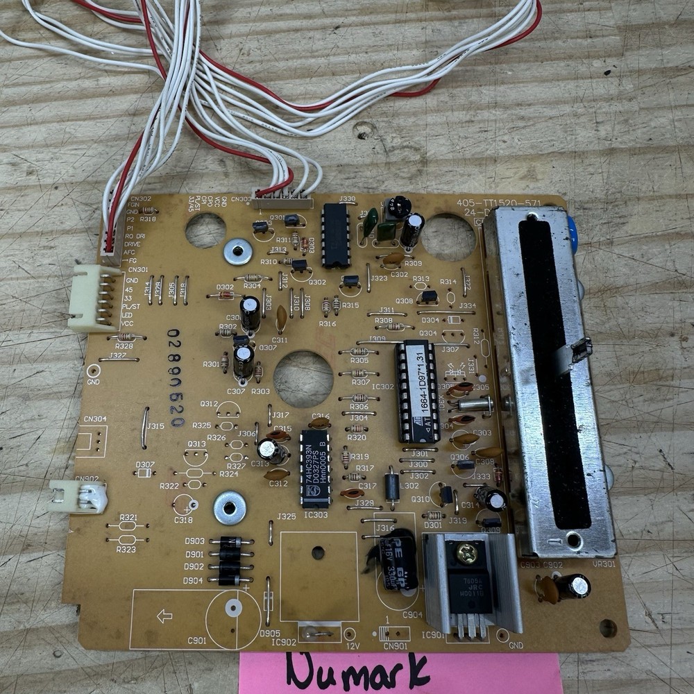 Numark TT-1520 Turntable Parts - Pitch Controller Board W Slider