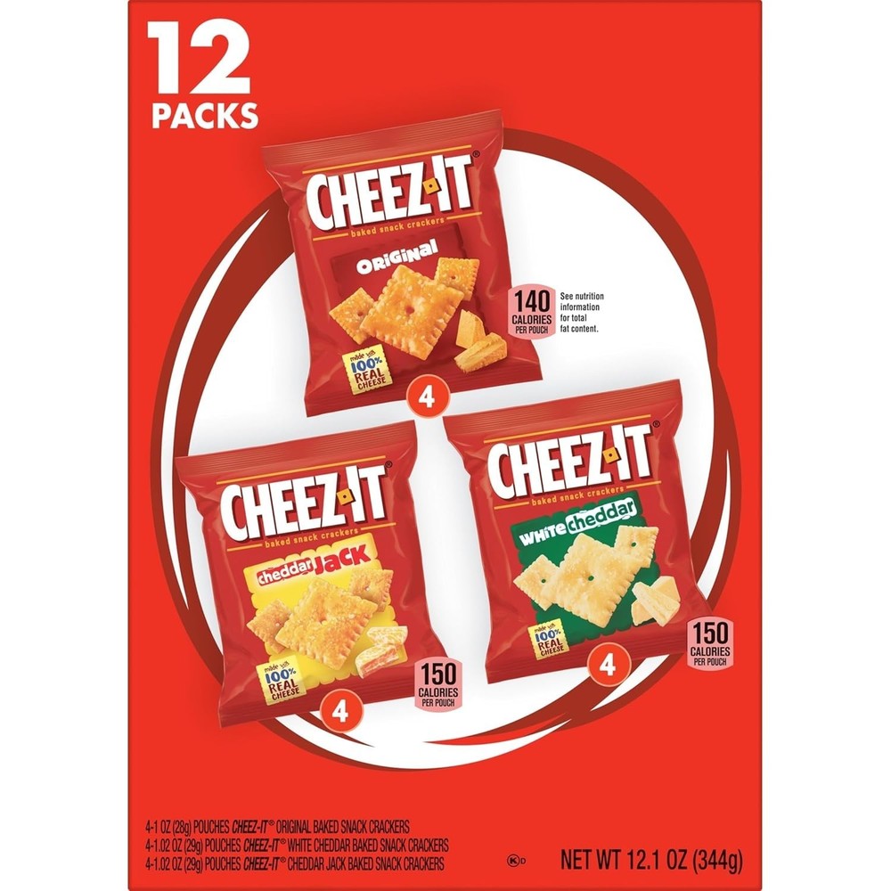 Cheez-It Crackers Variety Pack, 12 Packs