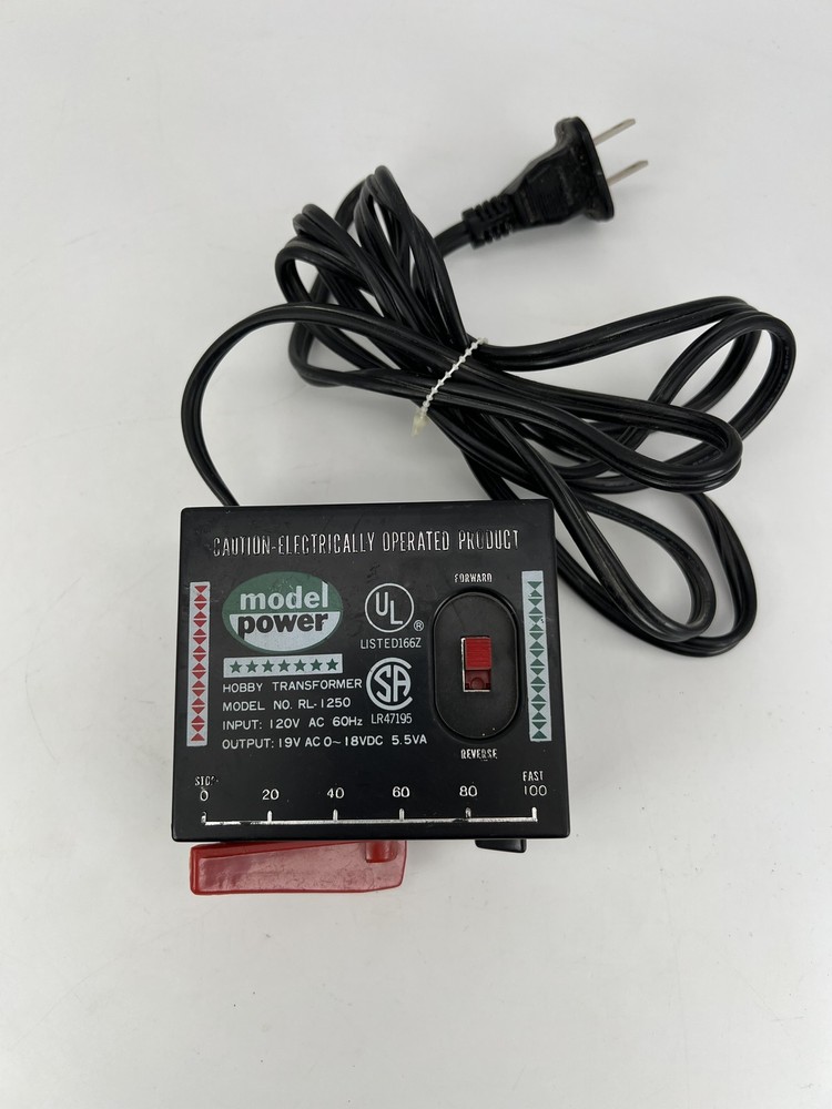 Model Power #RL-1250 Hobby Transformer 120V Tested/Works