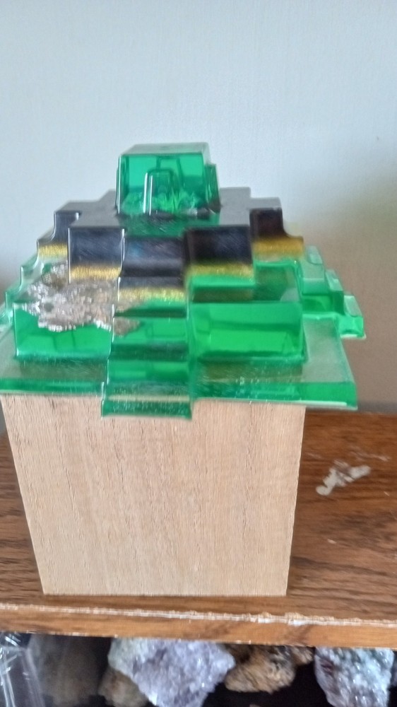 Bismuth Cystal Pyramid ~ Handmade ~ Unique Gift ~ ( last one )