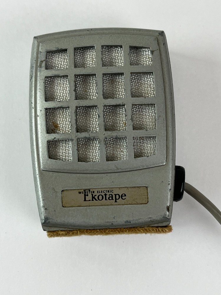 Webster Electric Ekotape Microphone Mic Untested