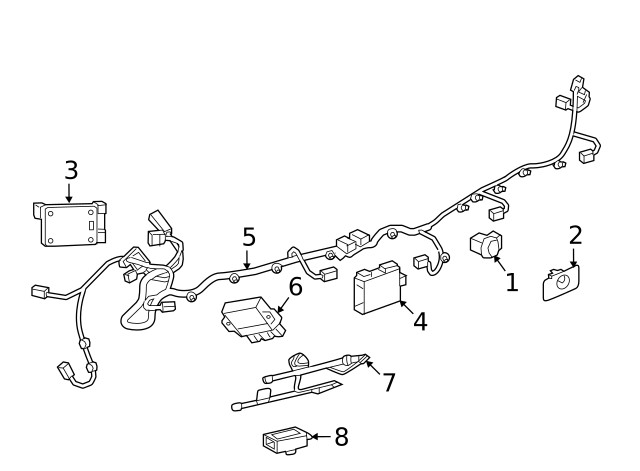 Genuine GM Park Sensor Bracket 84729828