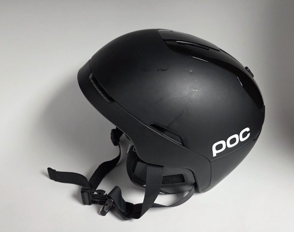 POC Obex BC Spin Helmet MIPS Black - Lead Blue - Medium/Large  55-58