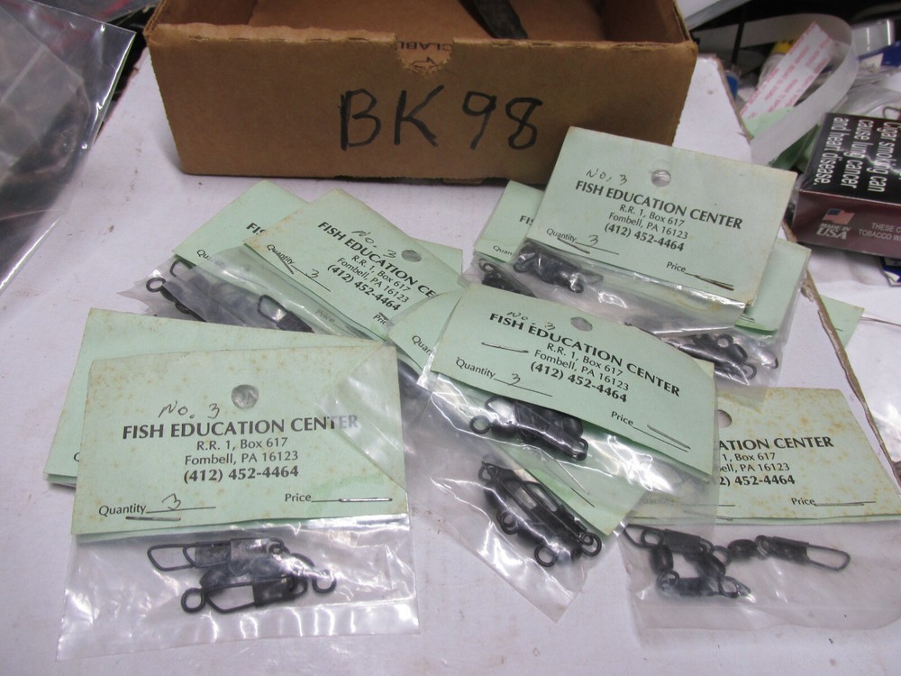 [BK98] 51 pcs. #3 black swivels