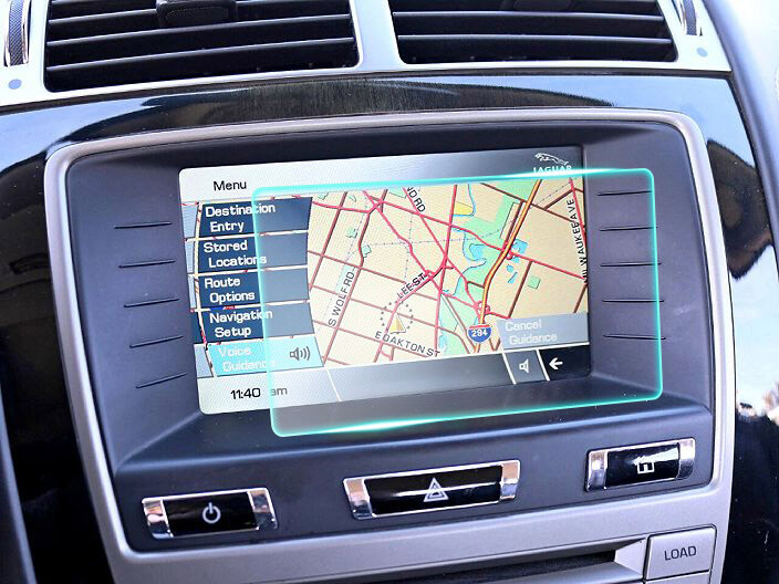 Crystal Clear Screen Protector for 2011 Jaguar XK Vehicle Navigation