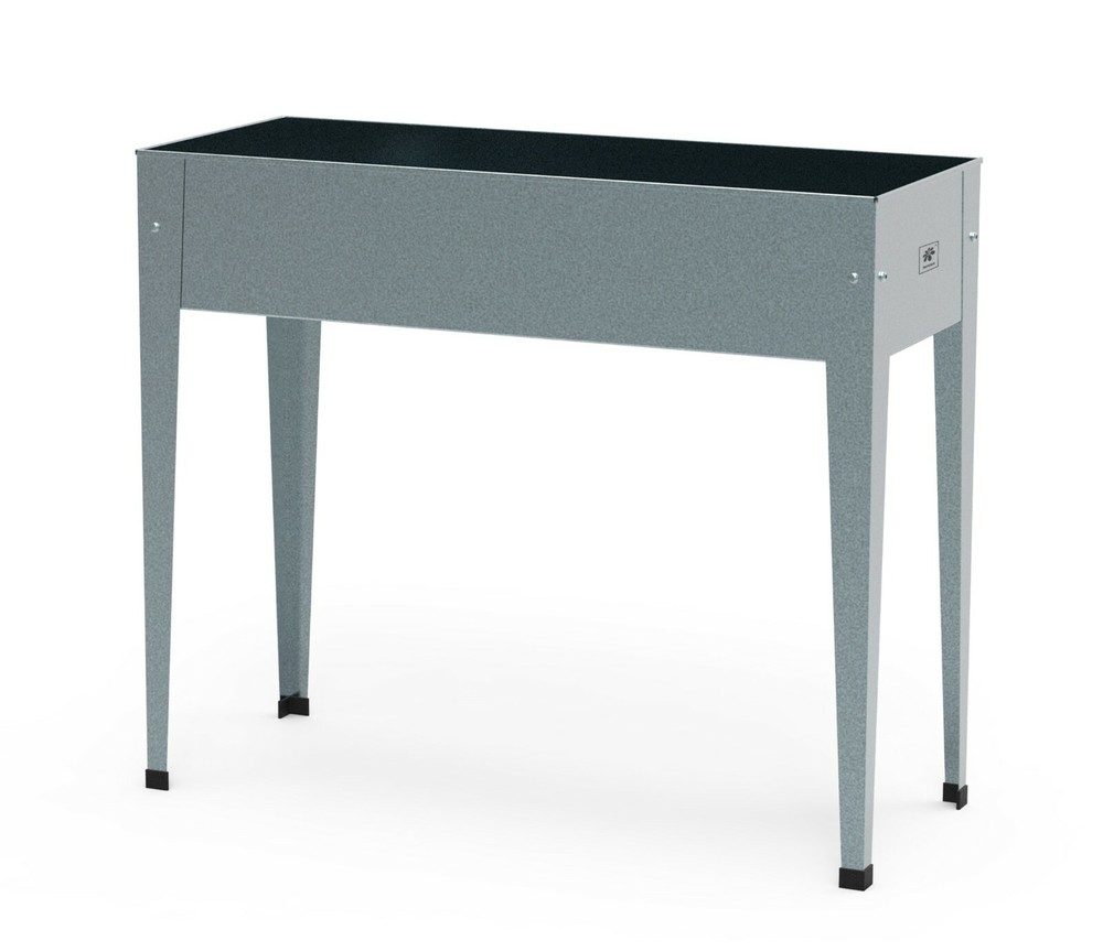 Herstera Urban Garden Elevated Planter Box, Galvanized