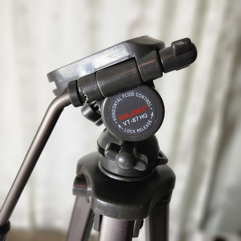 TRIPOD SOLIDEX VT-87-HQ Binocular Excel Series Horizontal Fluid Control Camera