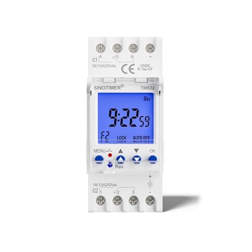 TM922-4 DC/AC 12V Power 2 Channels Big LCD Display Programmable Input 12VDC