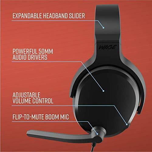 Wage Universal Gaming Headset - Black/Blue New