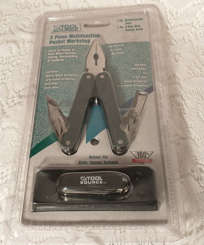 Tool Source 2 Piece Multifunction Pocket Workshop Home Tool tblbx1