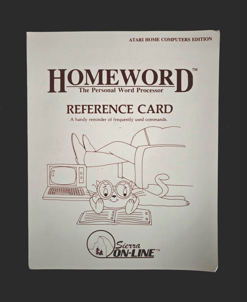 Sierra On-Line HomeWord Word Processor System Complete for Atari Home Computers