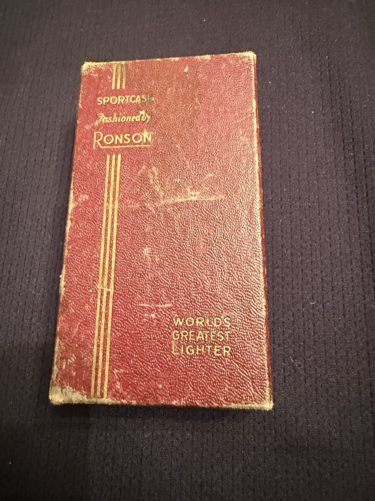 Rare Vintage Ronson Mastercase Lighter And Cigarette Case Combination
