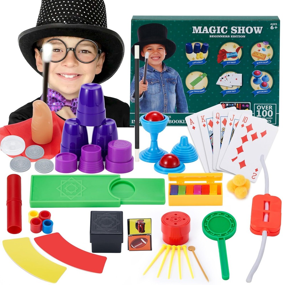 Magic Kit - Magic Tricks for Kids Magic Set with Step-By-Step Instructions