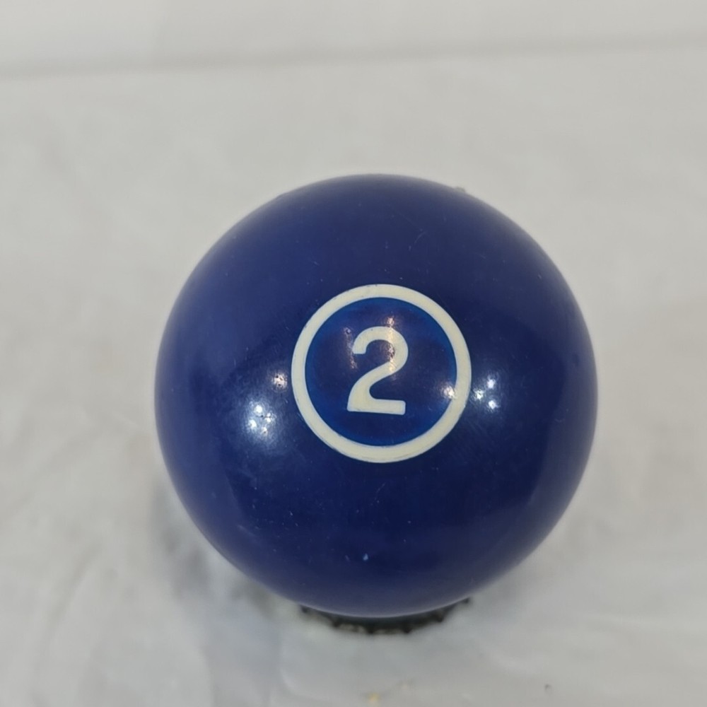 VTG Solid Navy Blue Pool Ball #2 - White Number - Unbranded Billiard Replacement