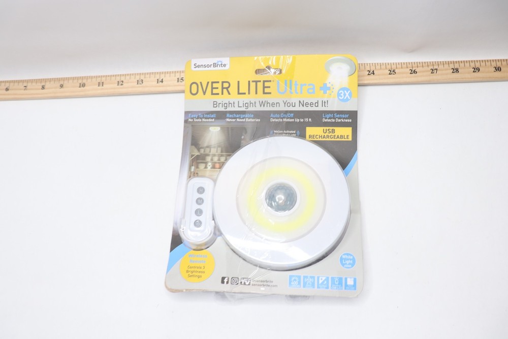 Sensor Brite Ceiling/Wall LED Light Overlite Ultra+ Rechargeable Remote Control