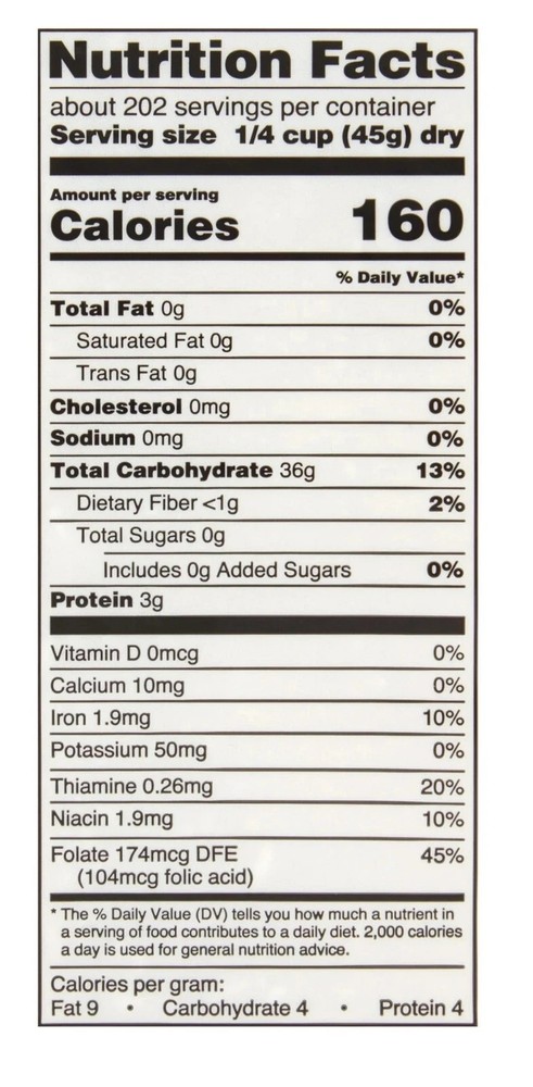 Great Value Long Grain Enriched Rice, 20 lb