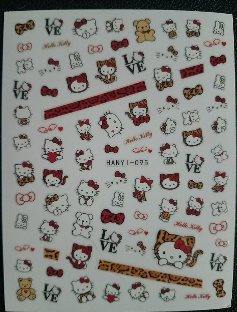 Hello Kitty Nail Art Stickers